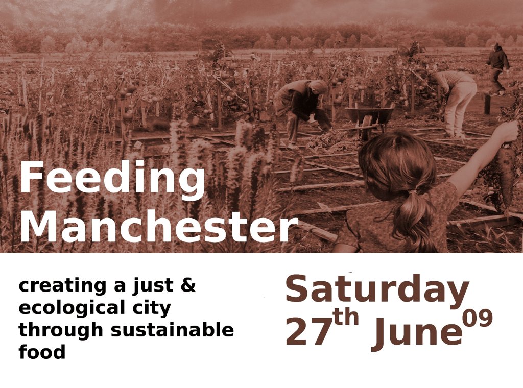 The first FeedingManchester publicity leaflet.